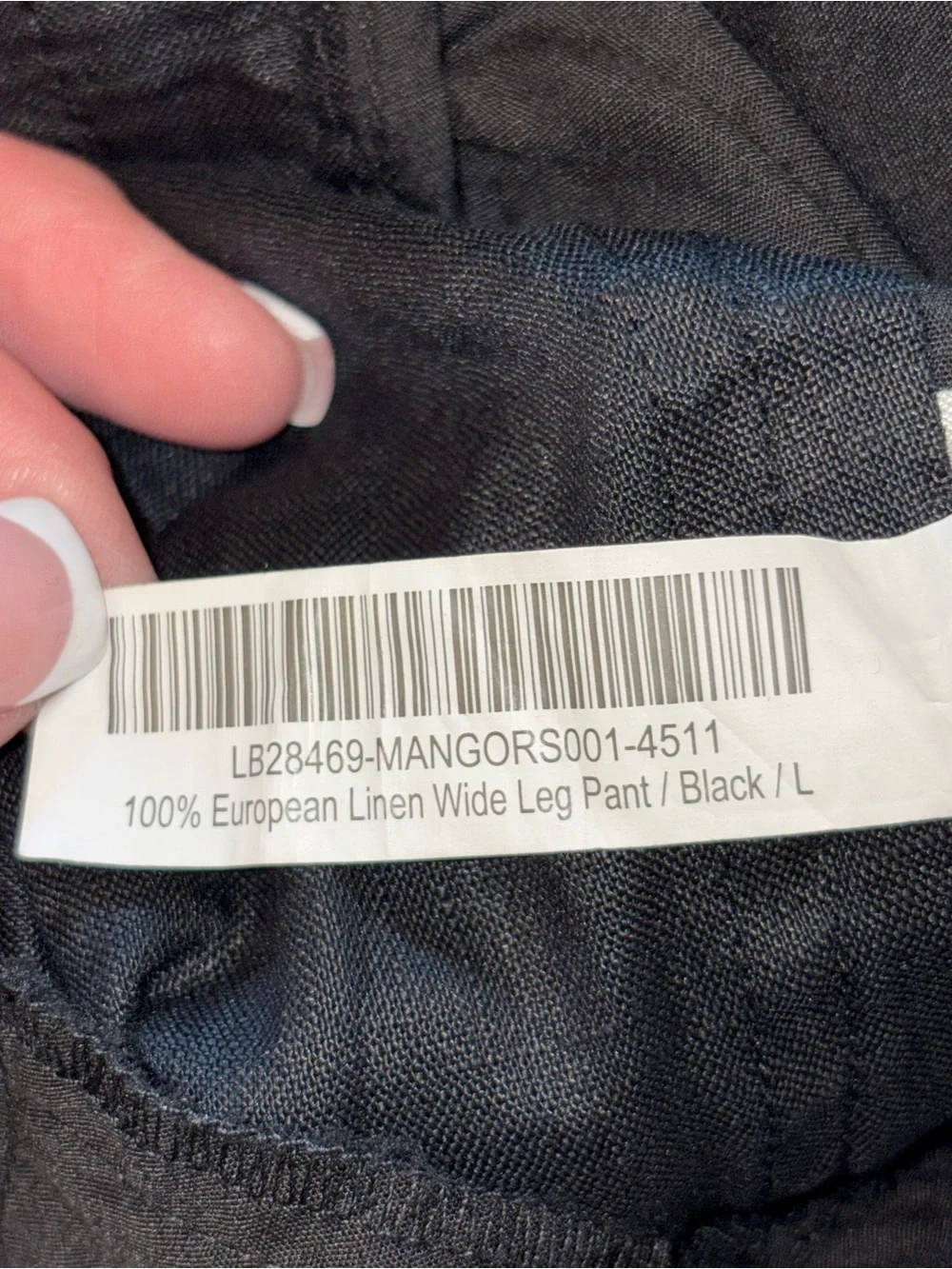 Quince Womens 100% European Linen Pants New Size L Neutral Capsule Wardrobe $98